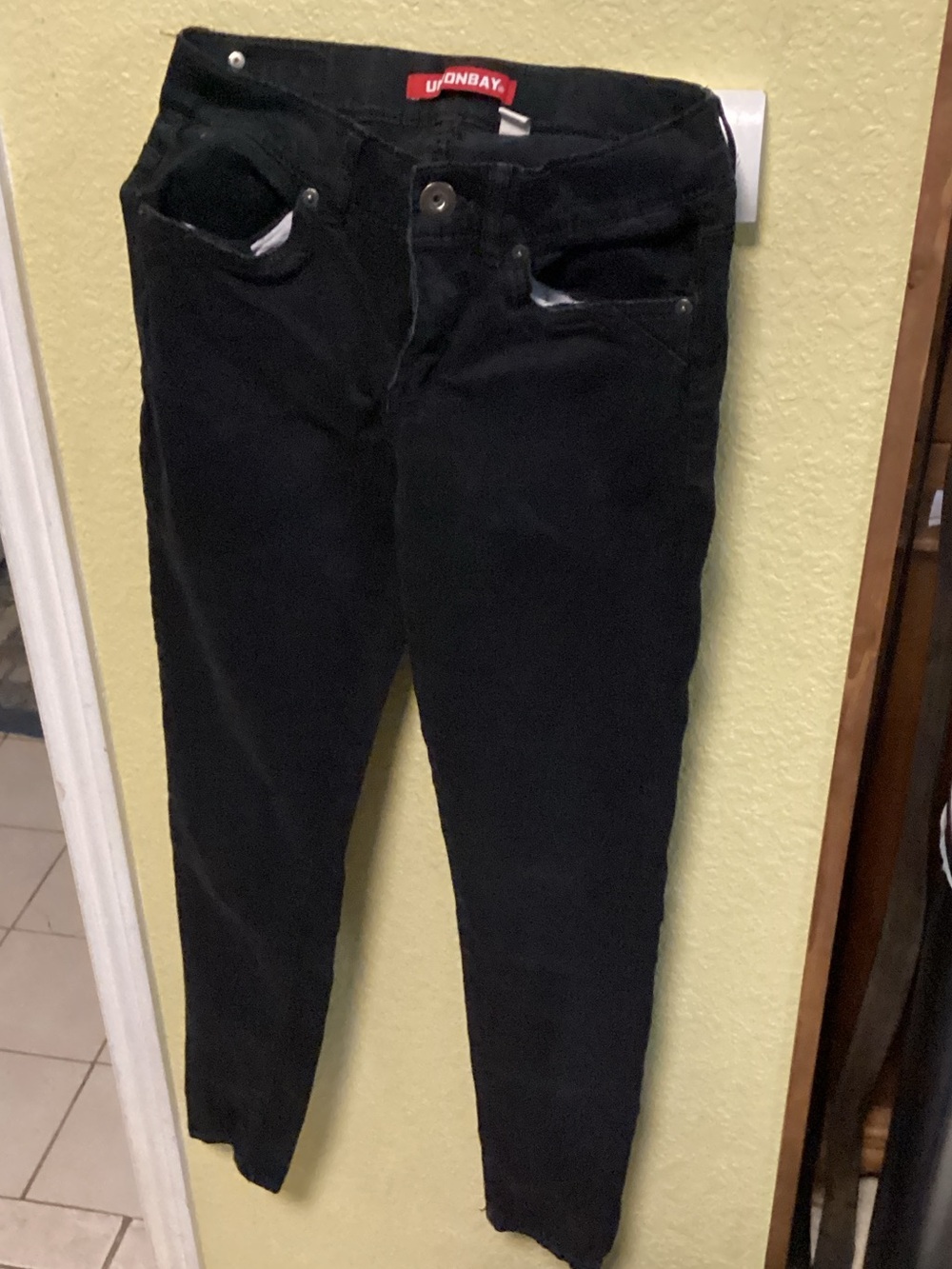 UNIONBAY Black Juniors Corduroy Jeans size 3